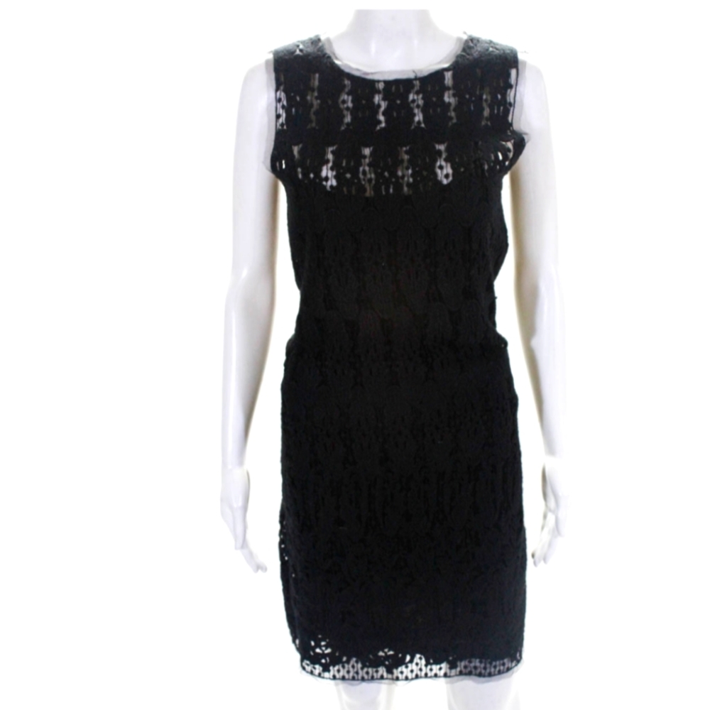HOSS INTROPIA SLEEVELESS EMBROIDERED MESH sm dress
